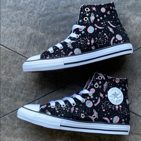 Converse Shoes - CONVERSE CTAS HI black/white/pure silver WMNS